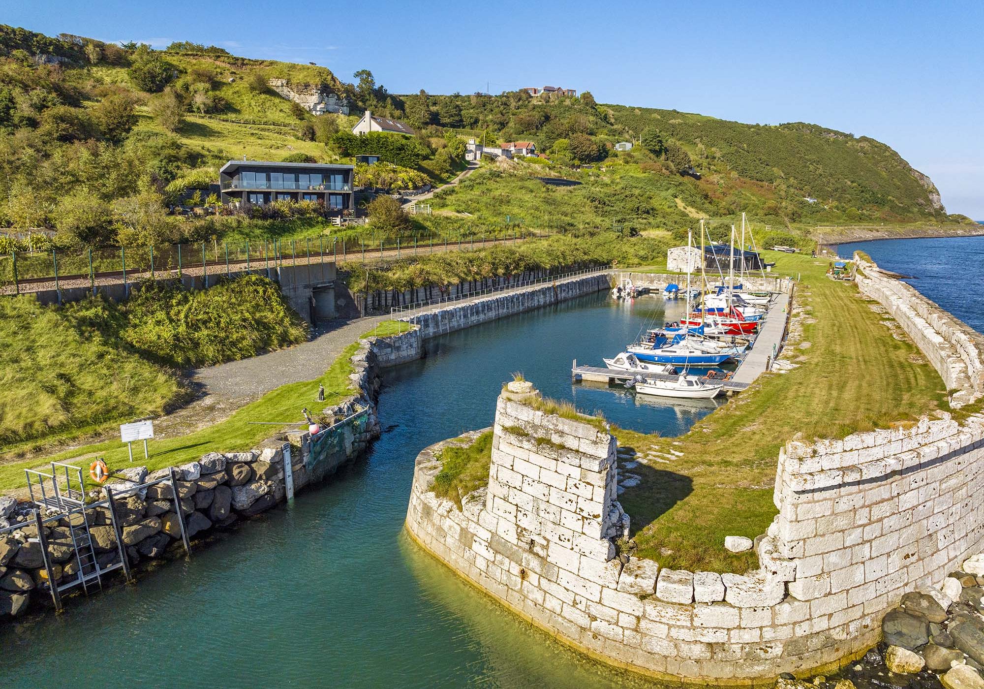Whiteharbour entrance in Whitehead, Northern Ireland